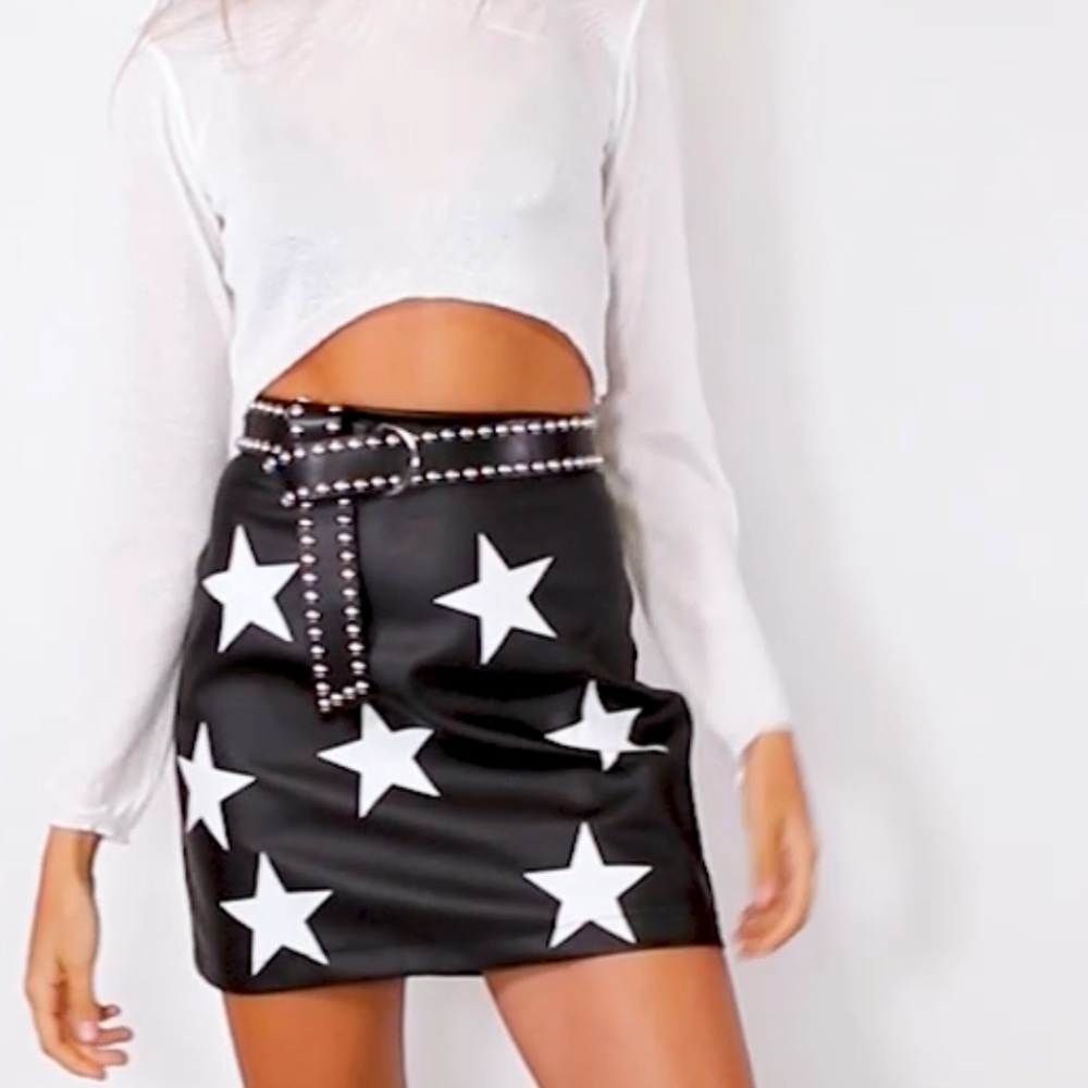 Princess Polly NWT star mini skirt